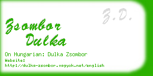 zsombor dulka business card